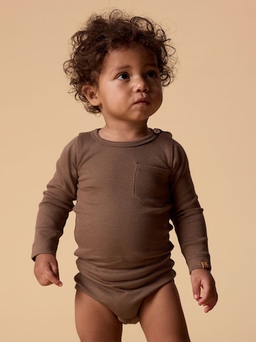 Barboteuse / body Lil'Atelier en marron : devant