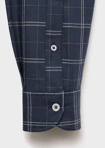 MANGO MAN Regular Fit Hemd 'Roma' in Blau