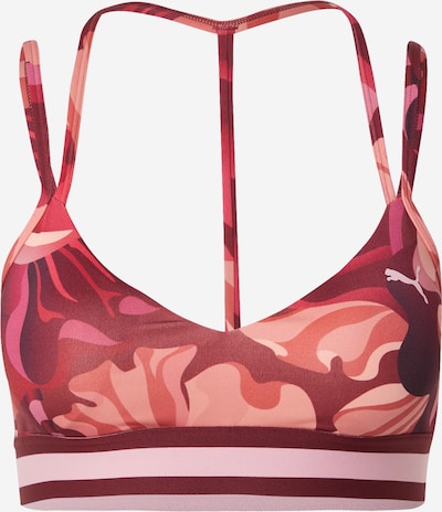Sportinė liemenėlė iš PUMA, spalva – šviesiai rožinė / vyno raudona spalva / karmino raudona / pastelinė raudona, Prekių apžvalga