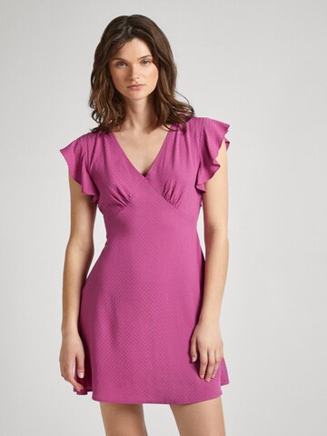 Pepe Jeans Dress in Pink: front