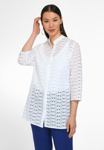 Anna Aura Blouse in Wit: voorkant