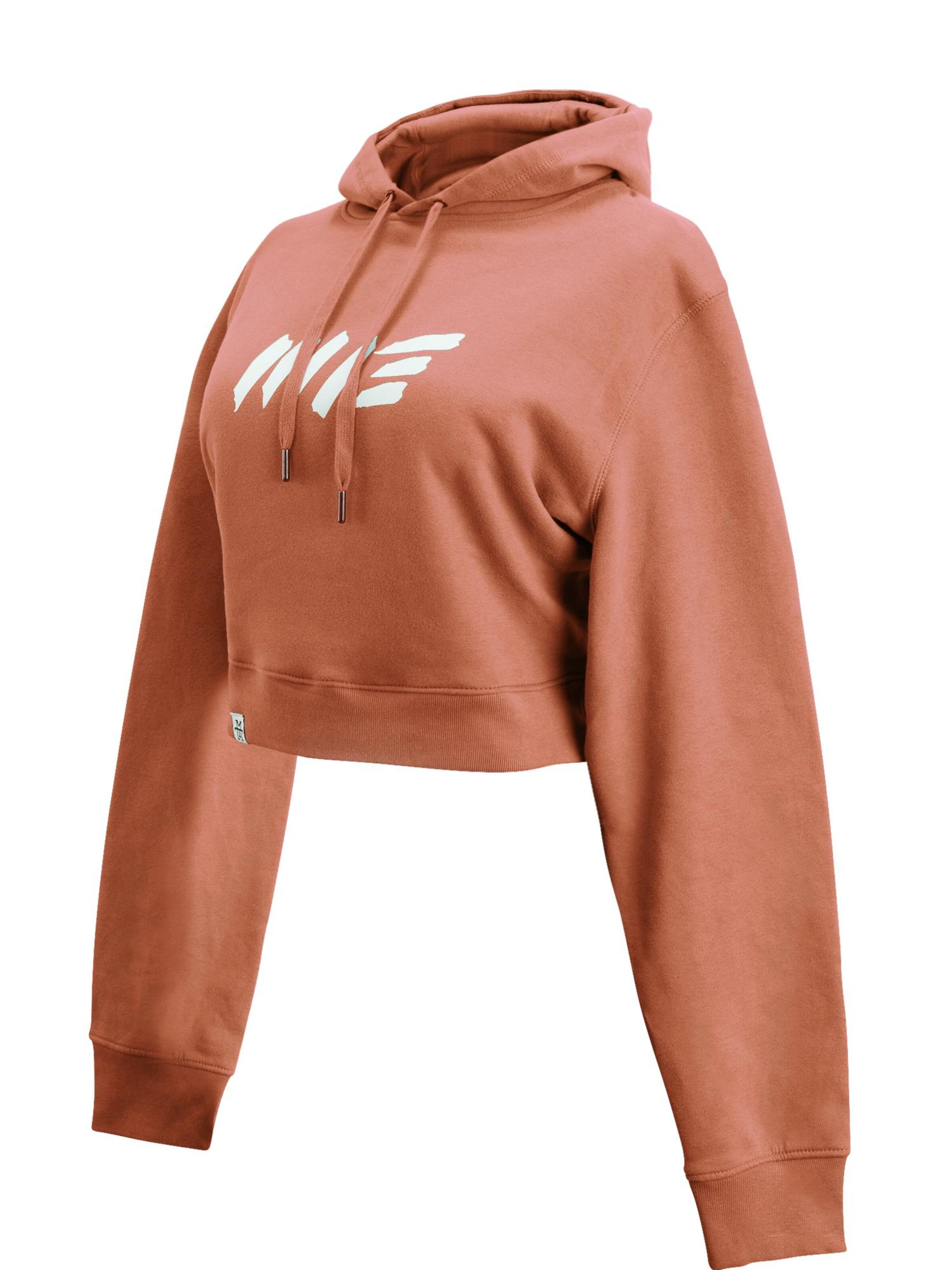 Manufaktur13 Sweatshirt 'Crop Hoodie' in Brown