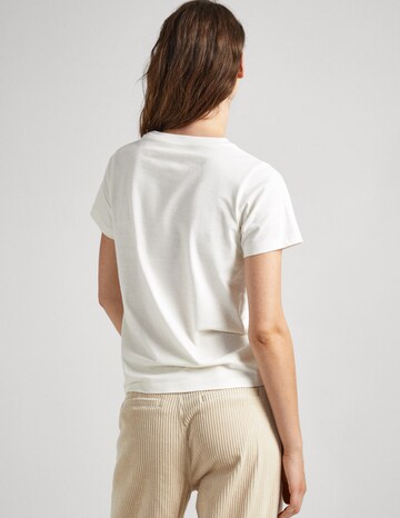 T-shirt 'CLARITZA' Pepe Jeans en blanc