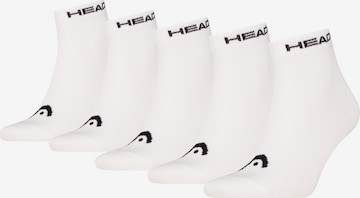 Calzino di HEAD in bianco: frontale