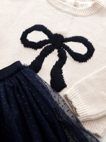Next Set: Pullover und Rock in Blau