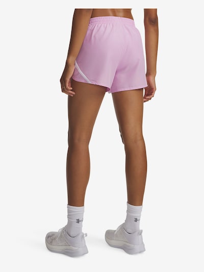 UNDER ARMOUR Workout Pants ' Fly-By ' in L/Regular in Light pink / White, Item view