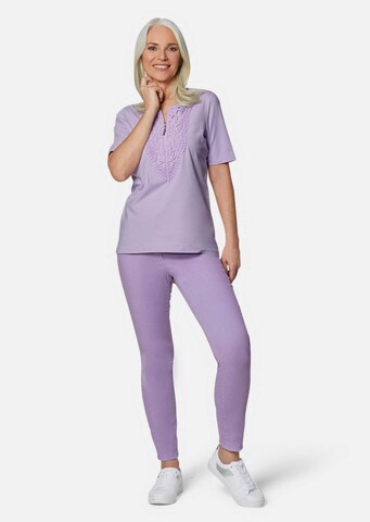 Goldner Shirt in Lila