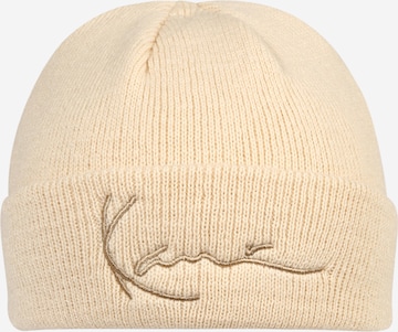 Karl Kani Beanie in Beige: front