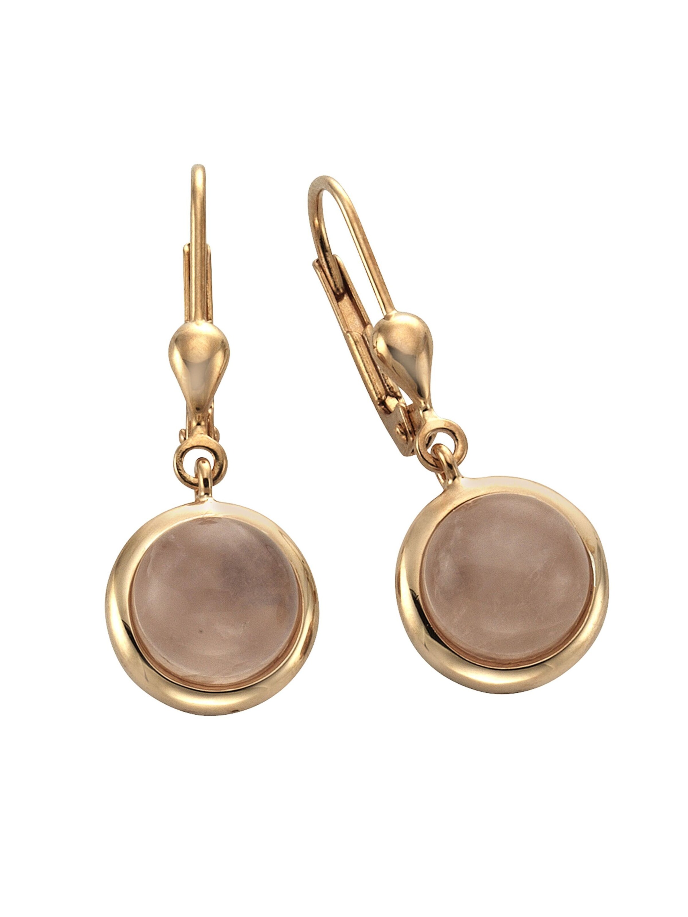 Zeeme Earrings in Silver: front