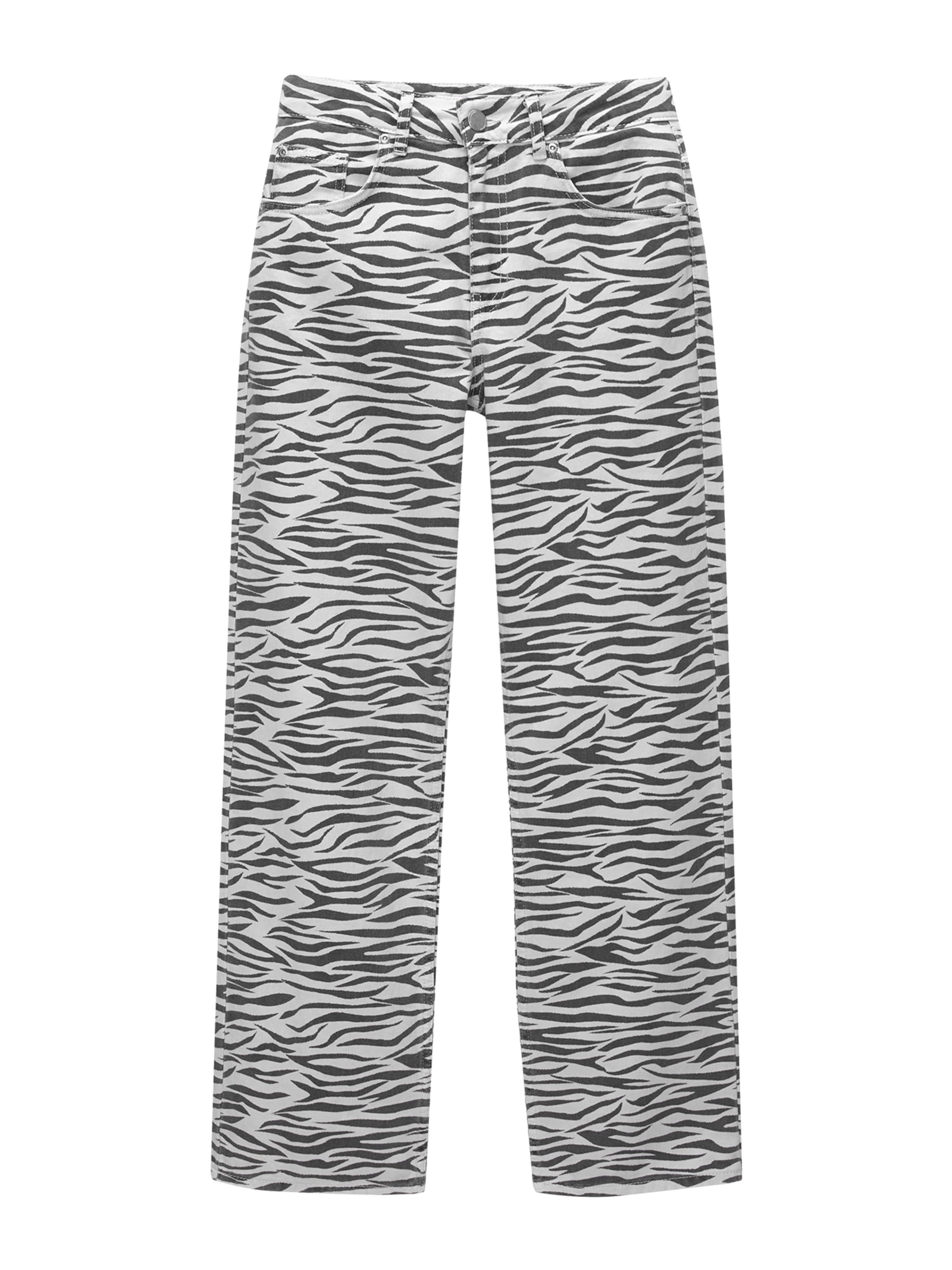 Pull&Bear Loose fit Jeans in White: front