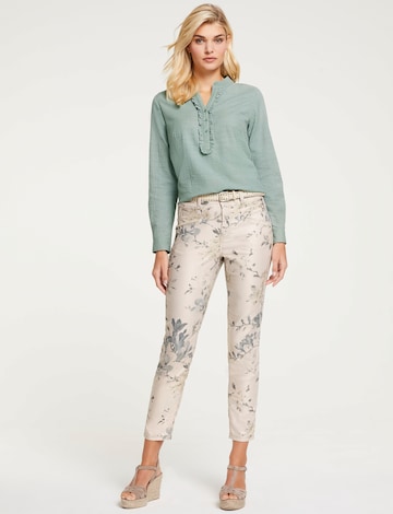 heine Skinny Spodnie w kolorze beżowy