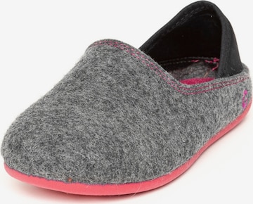 Gottstein Hausschuh 'Filzpantoffel Wool Slip-On Kids' in Grau: Vorderseite