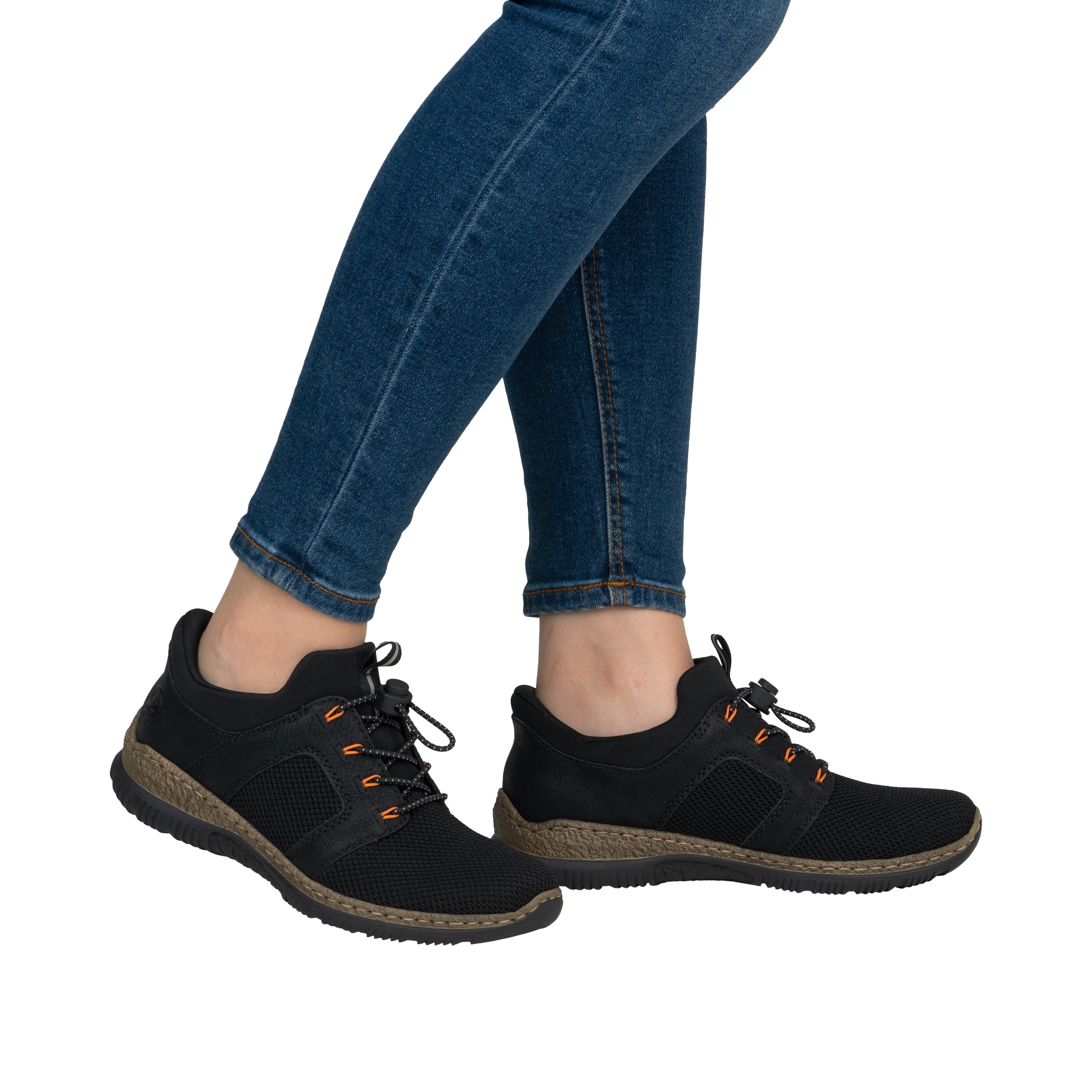 Rieker Slip-on in Zwart