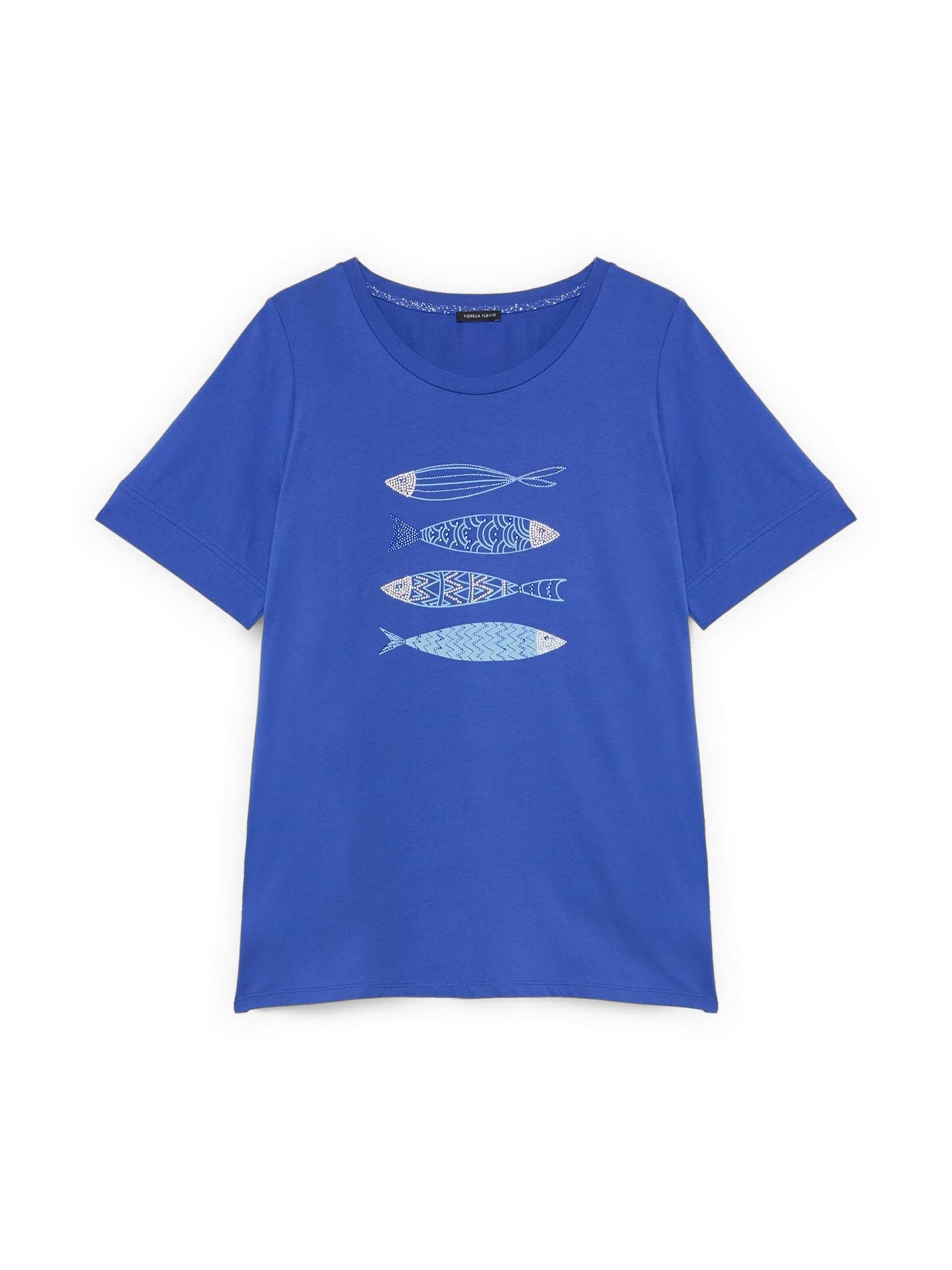 Fiorella Rubino - Camiseta en azul: frente