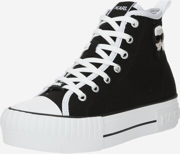 Karl Lagerfeld Sneakers hoog in Zwart: voorkant