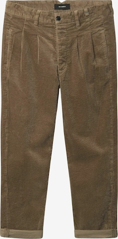 GABBA Bukser med lægfolder 'Firenze' i beige: forside