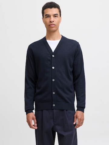 Geacă tricotată de la JACK & JONES pe albastru: față