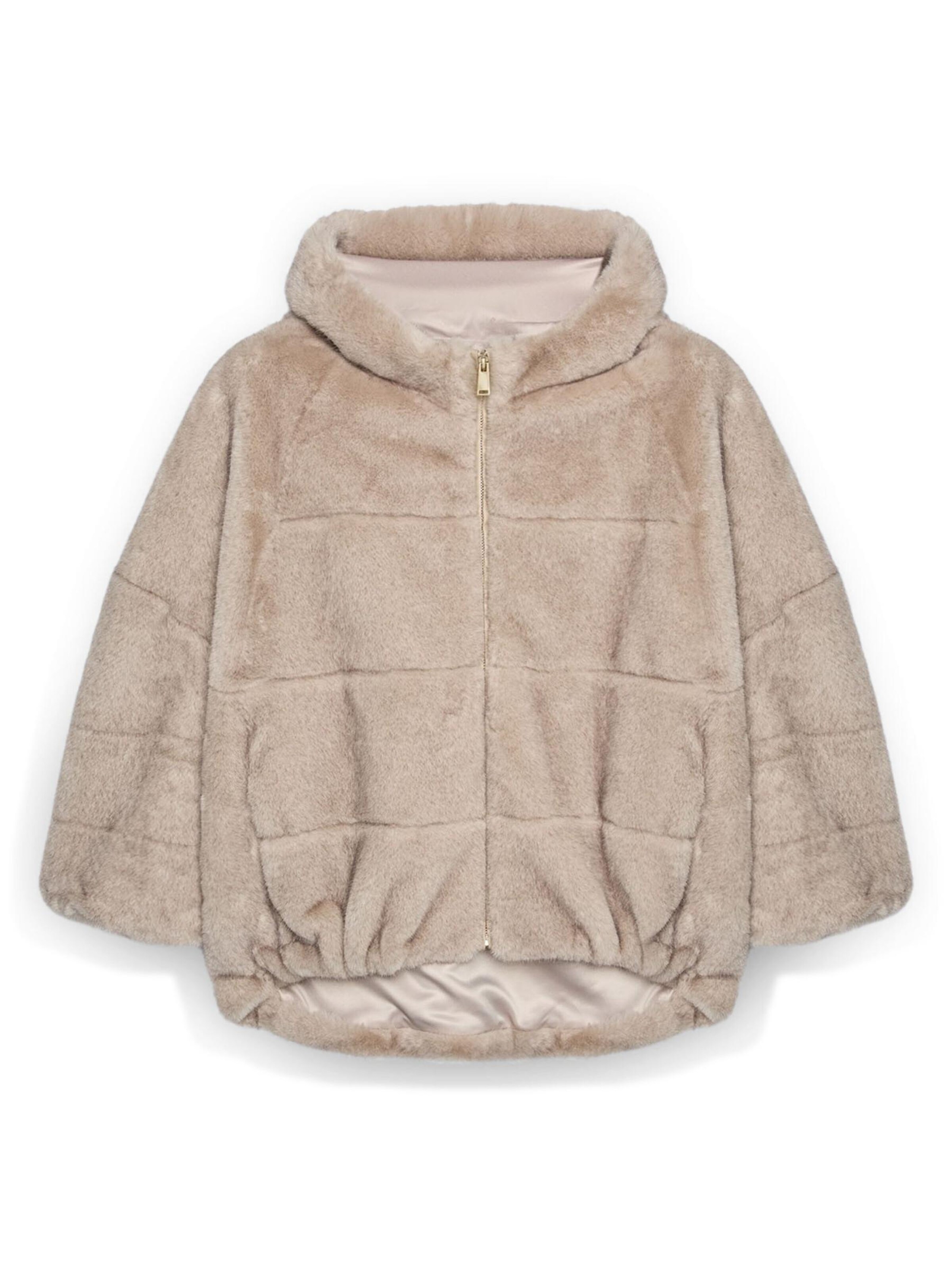 Fiorella Rubino Wintermantel in Grijs: voorkant