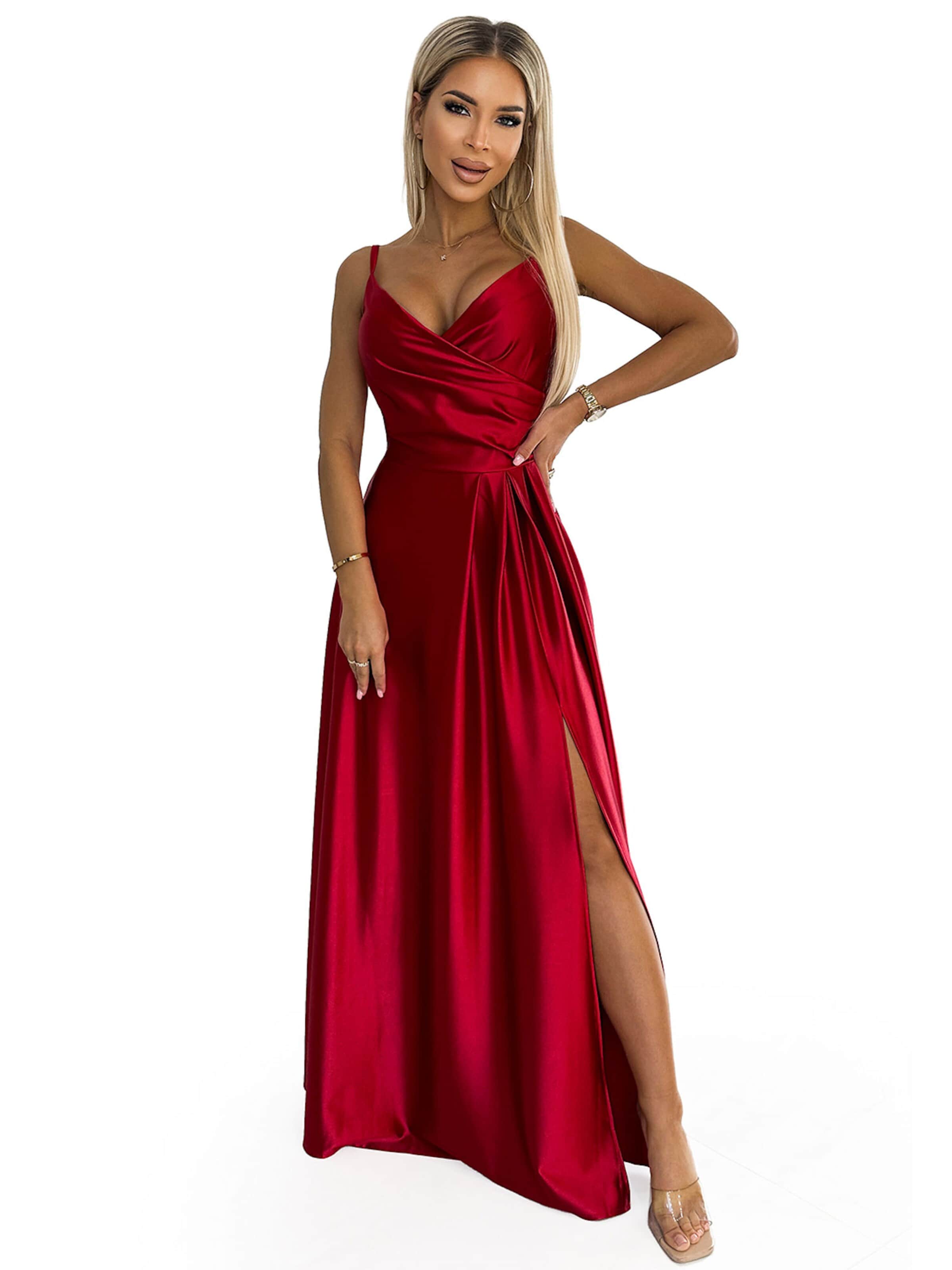 Numoco Abendkleid 'Maxikleid Chiara'‌‌‌‌‌‌‌ in 36 in rotmeliert, Produktansicht