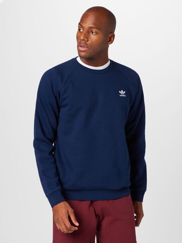 ADIDAS ORIGINALS - Sweatshirt 'Trefoil Essentials ' em azul: frente