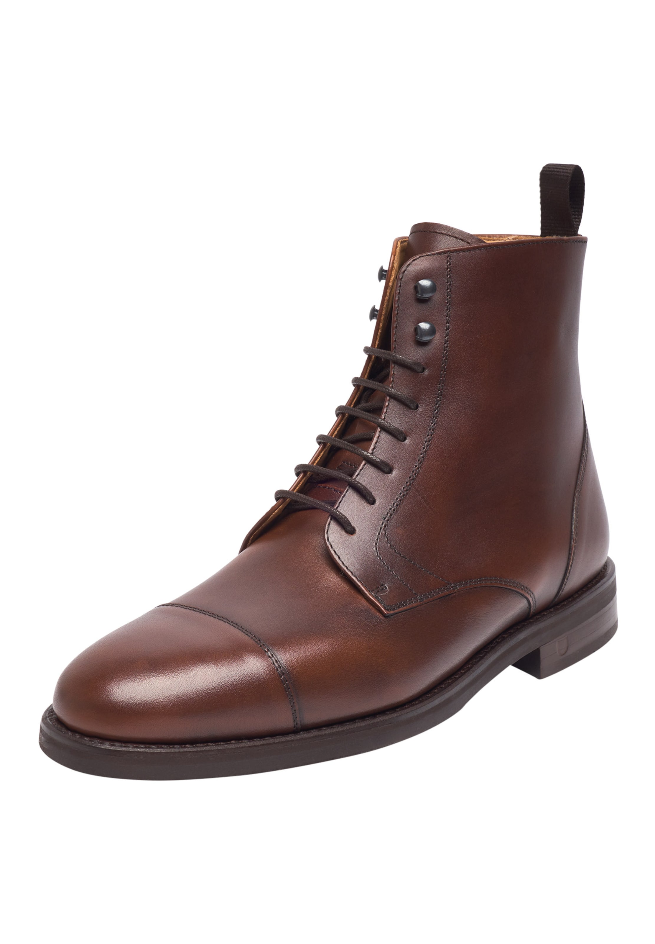Henry Stevens Veterboots ' Winston CDB2 ' in Bruin: voorkant