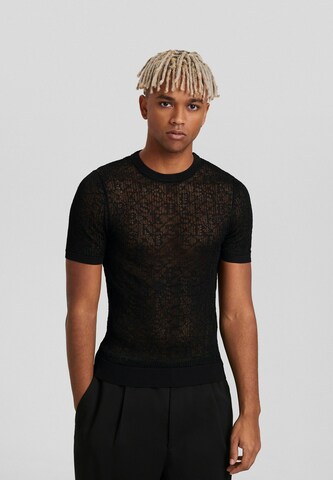 Bershka Sweater in Black: front