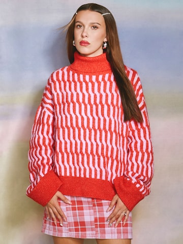 florence by mills exclusive for ABOUT YOU - Pullover 'Water colour' em vermelho: frente