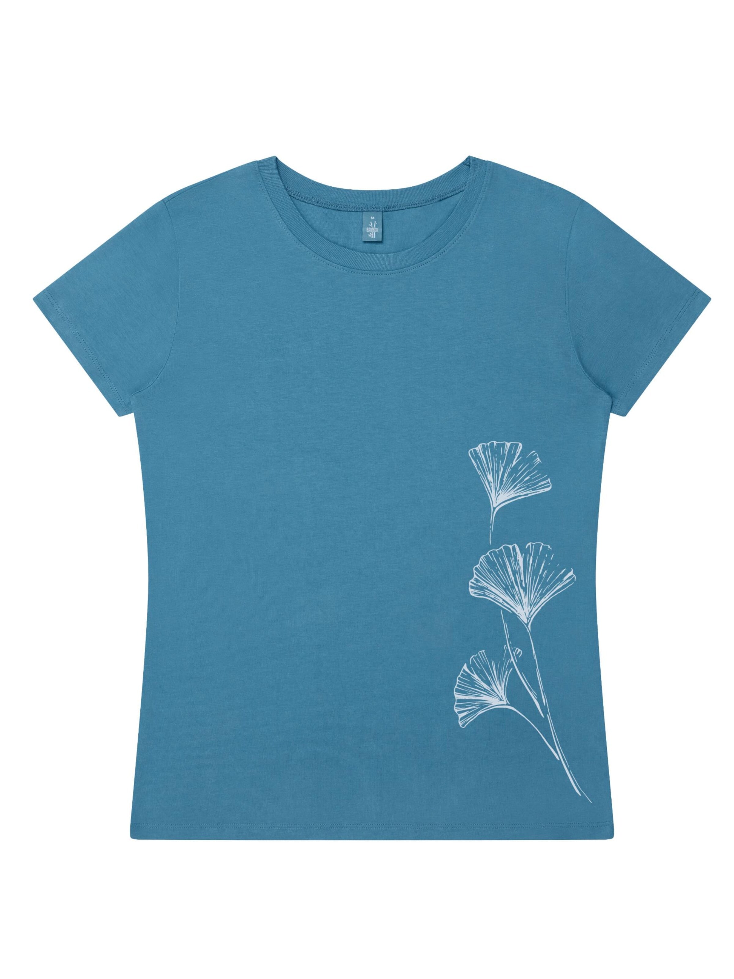 Life-Tree Shirt 'Fairwear Ginkgo'‌‌‌‌‌‌ in Grün: Vorderseite