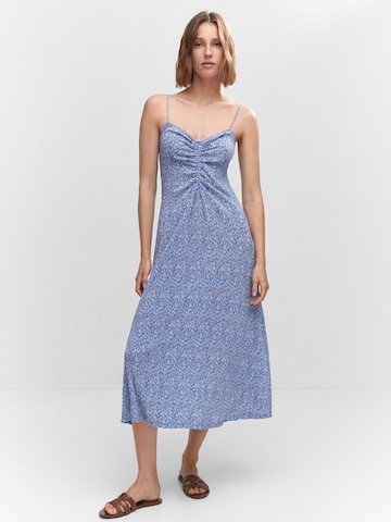 MANGO Summer Dress in Blue: front