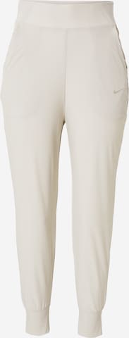 NIKE Конический (Tapered) Спортивные штаны 'Bliss Luxe' в Серый: спереди
