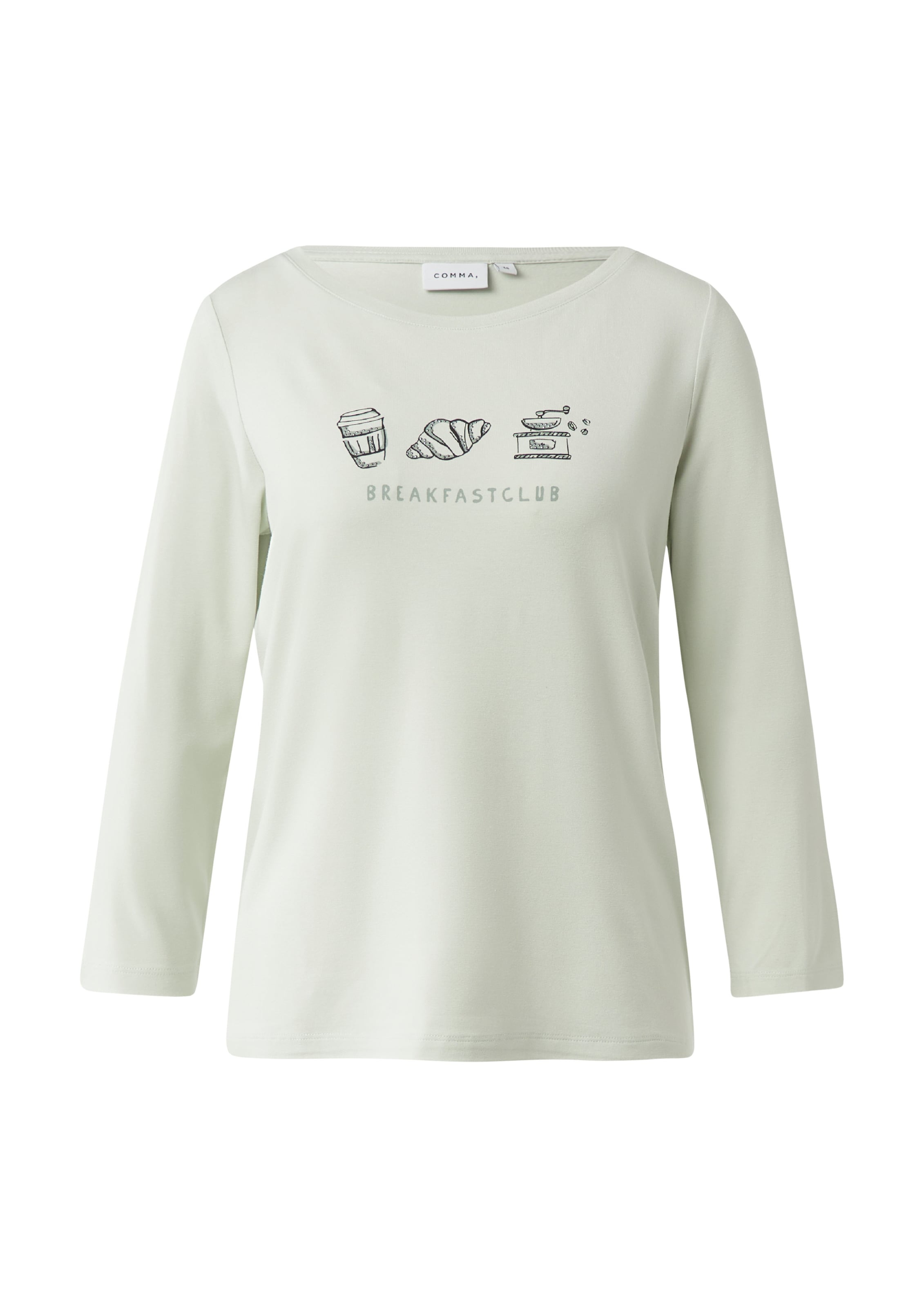 T-shirt COMMA en vert : devant