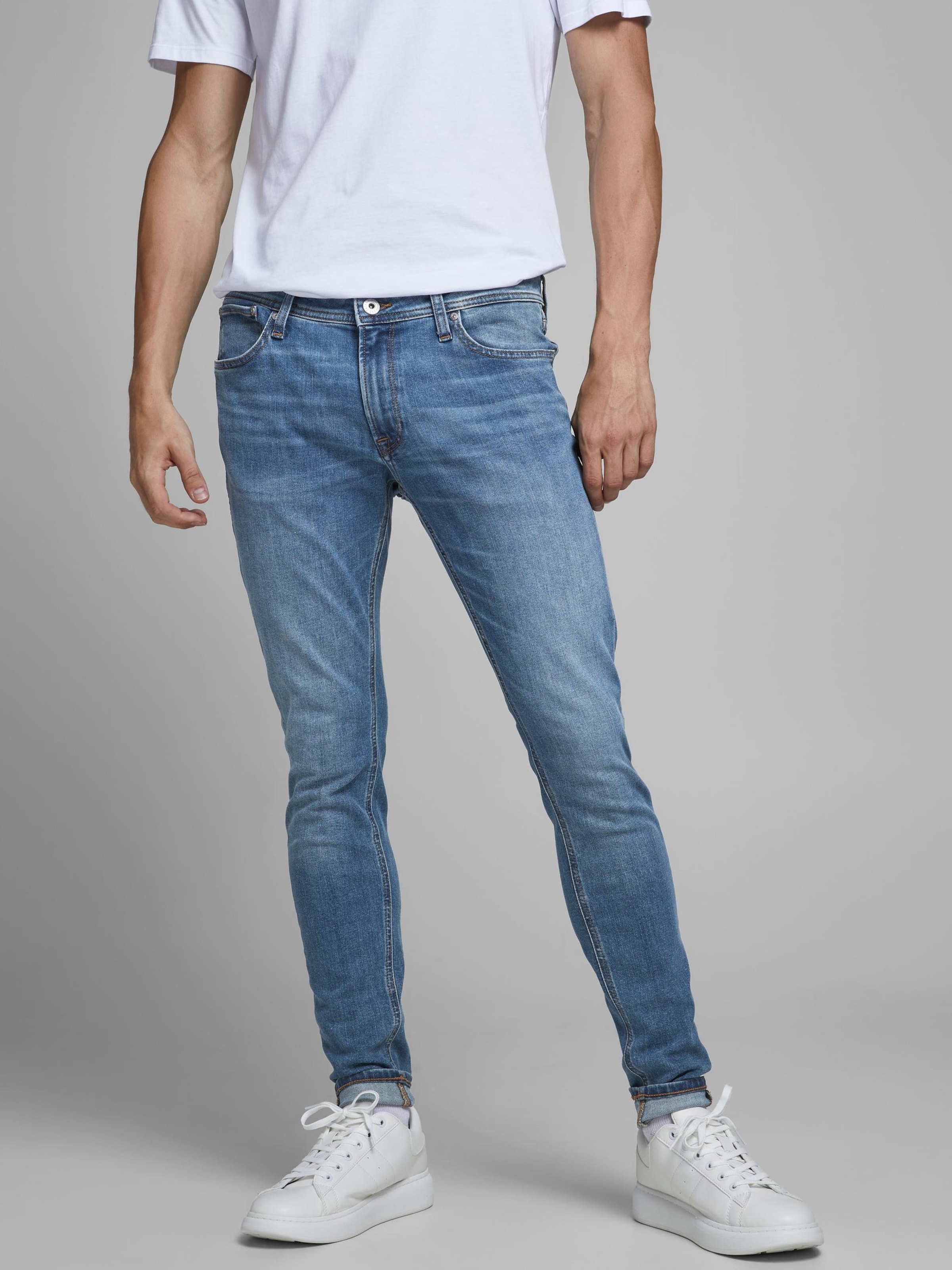 JACK JONES Skinny Jeans in Blue Denim ABOUT YOU