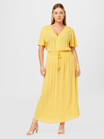 Robe 'Duffy' ABOUT YOU Curvy en jaune : devant