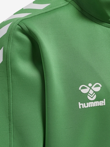 Hummel Athletic Zip-Up Hoodie 'Core Xk Poly' in Green