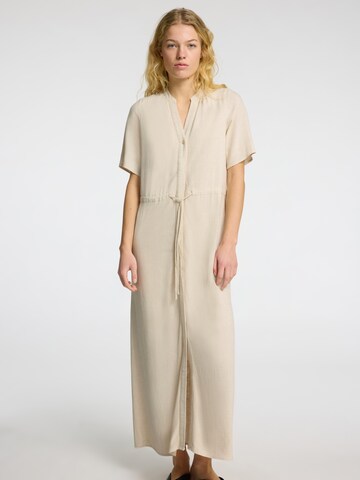 SELECTED FEMME Shirt dress 'SLFVIVA-DAMINA' in Beige