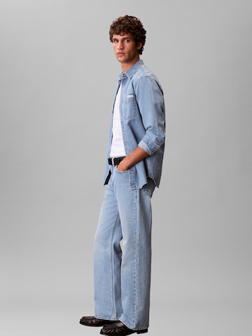 Calvin Klein Jeans Loosefit Jeans in Blauw