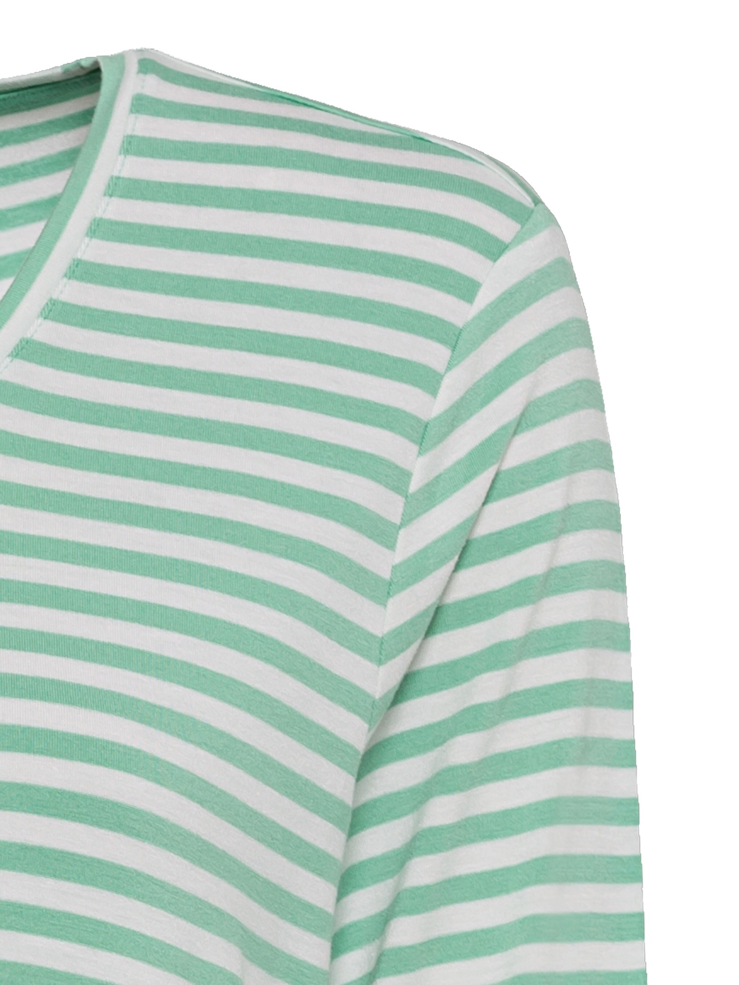 Frauen Shirts & Tops Olsen Shirt 'Hannah' in Grün, Weiß - HV32767 Frauen Shirts & Tops Olsen Shirt 'Hannah' in Grün, Weiß - HV32767