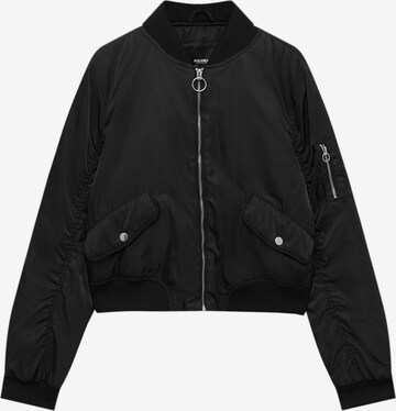 Veste mi-saison Pull&Bear en noir : devant