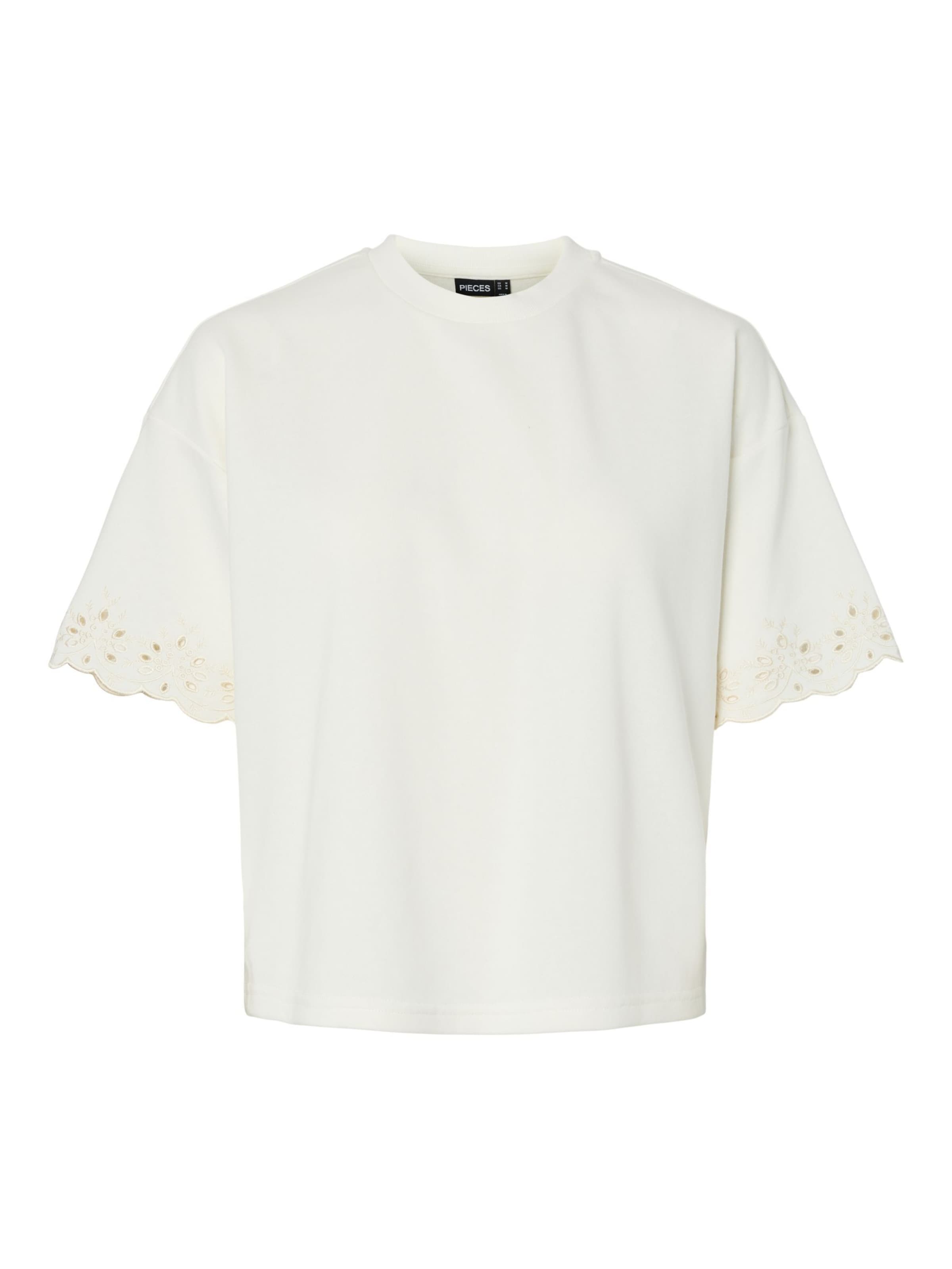 T-shirt 'PCChilli' PIECES en blanc : devant