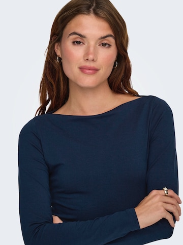 Tricou 'ONLKISS' de la ONLY pe albastru