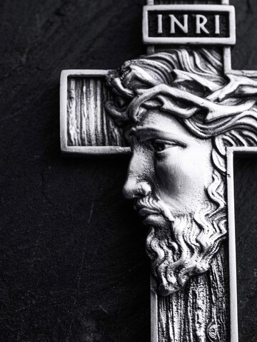 REYTEL - Colgante 'FACE OF JESUS CHRIST. INRI' en plata