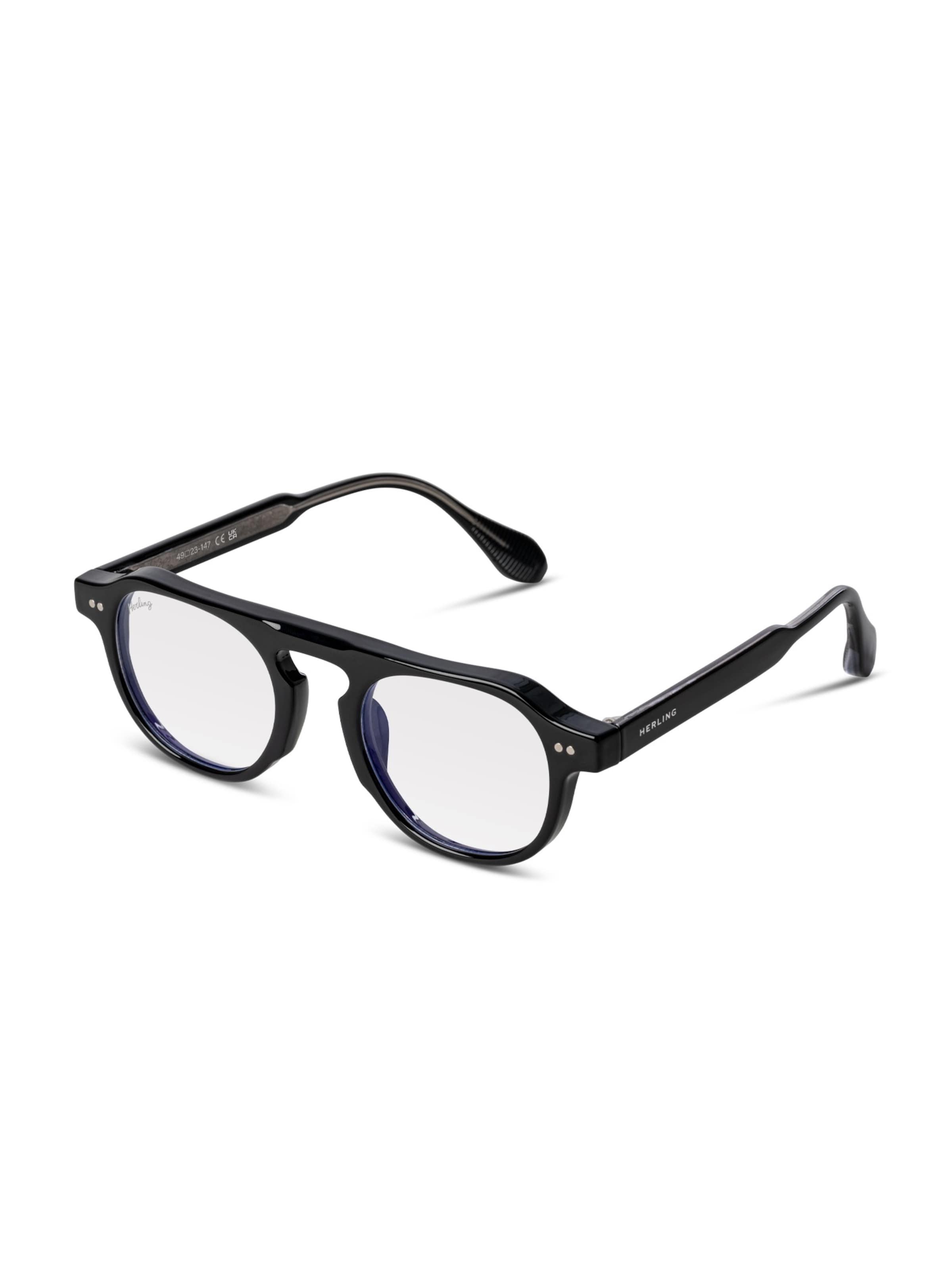 Herling Brillen 'Auden Blue Light'‌‌‌ in Schwarz: Vorderseite