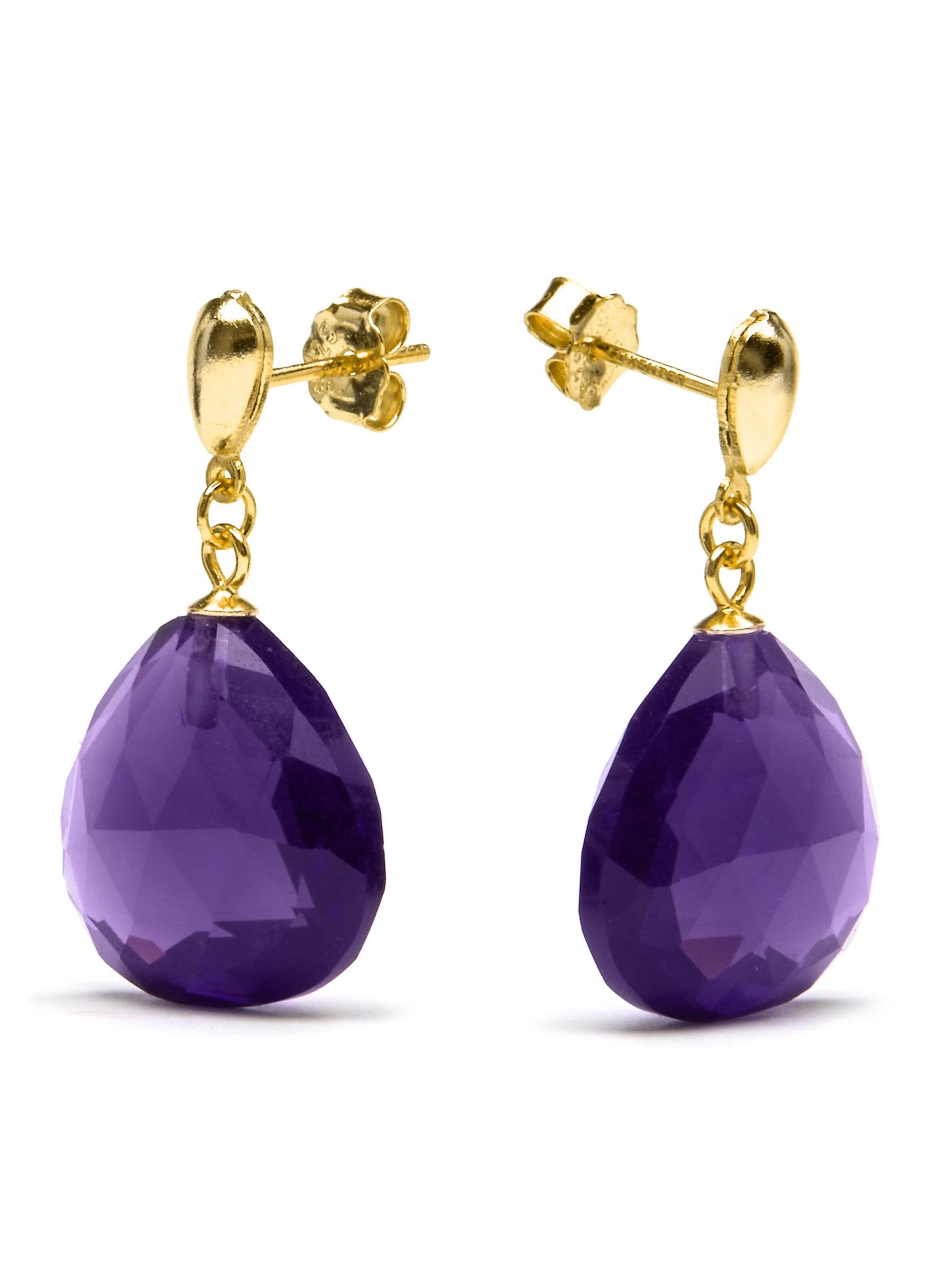 Luxenter Earrings 'Zoqoyi' in Purple