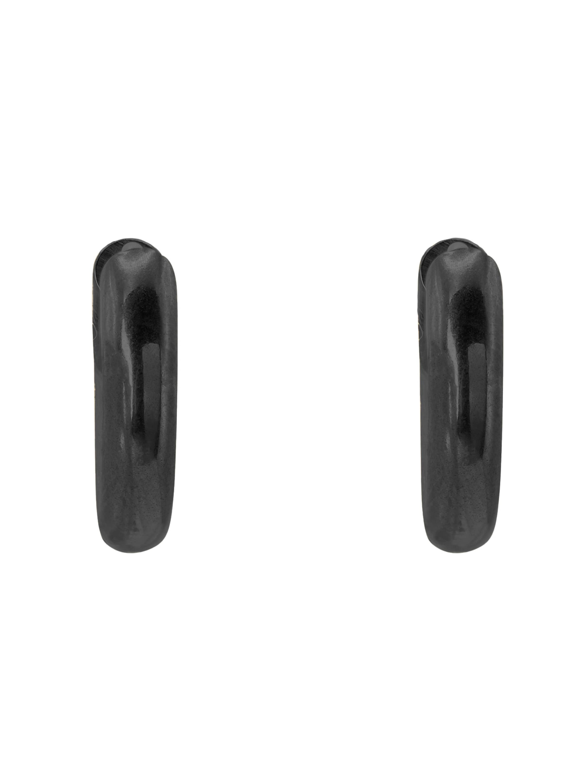 Boucles d'oreilles 'Norban' Heideman en noir : devant