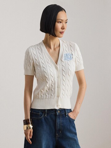 Giacchetta di Lauren Ralph Lauren in bianco: frontale