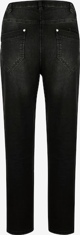 MIAMODA Slimfit Jeans in Schwarz