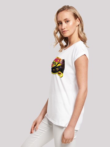 F4NT4STIC Shirt 'Batman TV Series Catwoman Scratch' in White