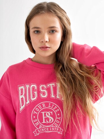 BIG STAR Sweatshirt 'GEORGINA' in Roze