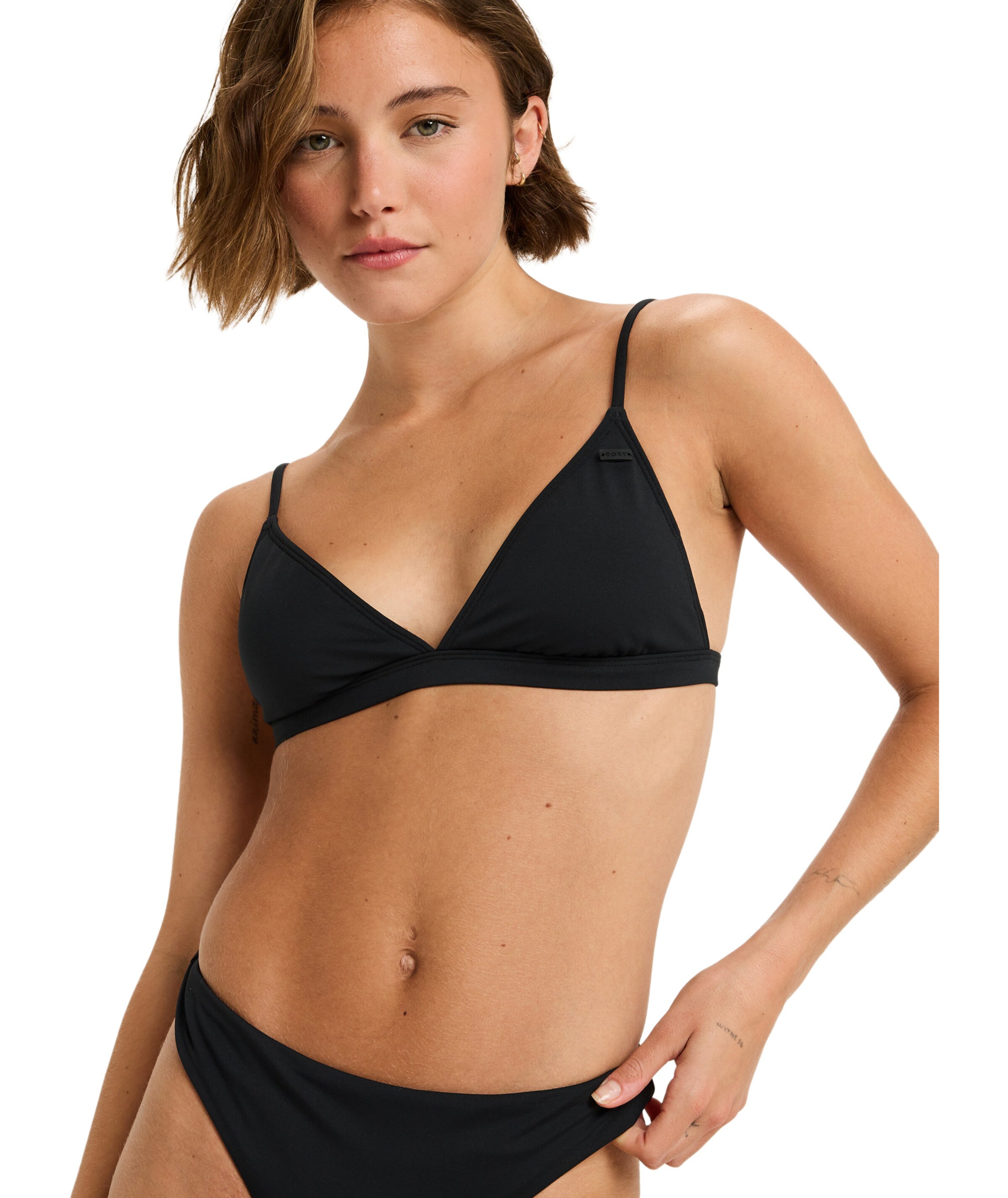 ROXY Triangel Bikinitop in Grau: Vorderseite