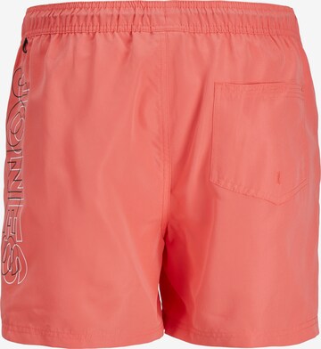 JACK & JONES - Calções de banho 'FIJI SWIM' em laranja